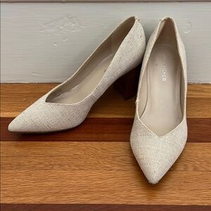 Marc Fisher Canvas Block heels, size 7.5